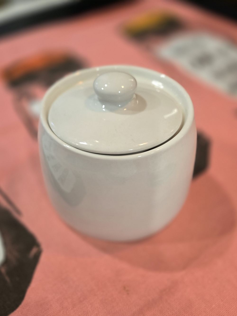 2 For $10 - Classic Ceramic Sugar Jar - White